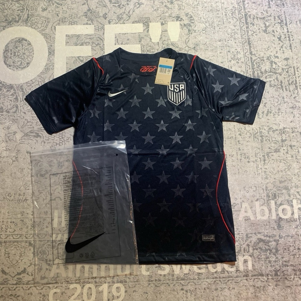 Nike USA Star Pattern fan version Soccer Jersey Shirt Black USA National Team M